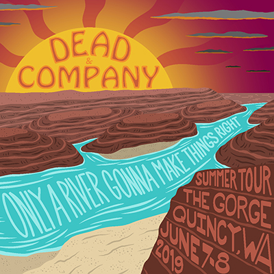 Dead & Company @ Gorge Amphitheater Magnet Design 1