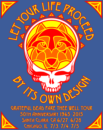 Grateful Dead Fare Thee Well Shirt Design Back