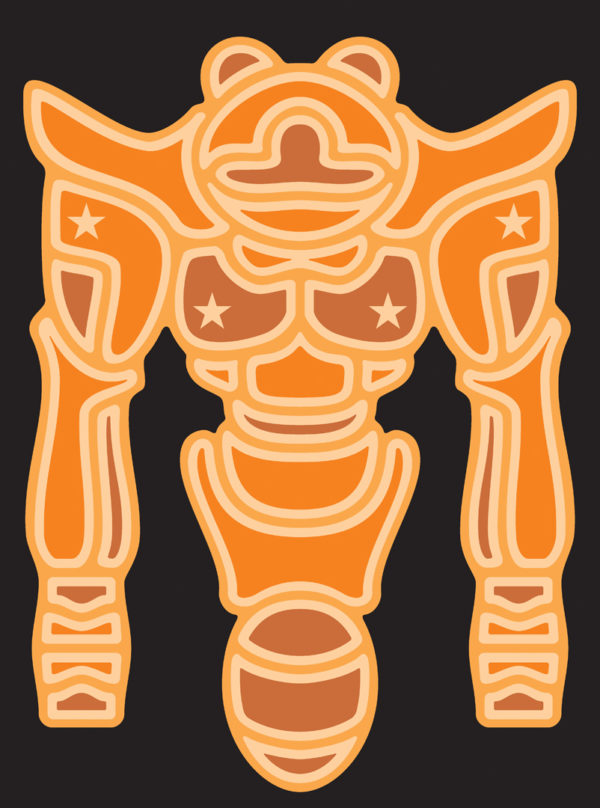 Cosmic Mask 6 (Orange)